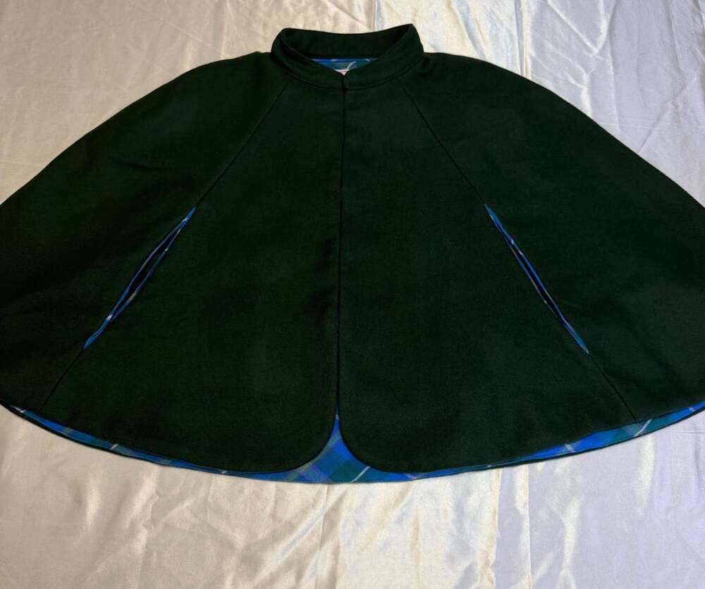 CPC Childrenswear Highland Cape Dark Green and Rowayton Plaid